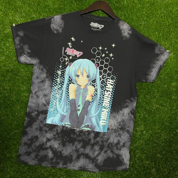 Hatsune Miku Anime Graphic Tie-dye T-shirt size Medium - Picture 3 of 4